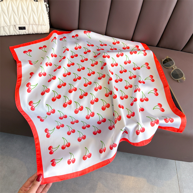 Luxury Square Satin Scarf Wome - Art Craft Bag avis et prix
