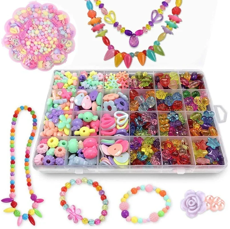 Girls DIY Bead Set Jewelry Mak - Art Craft Rainbow avis et prix