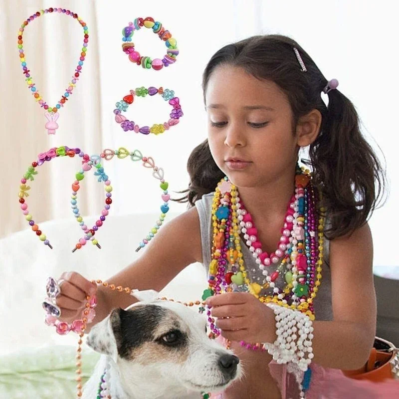 Girls DIY Bead Set Jewelry Mak - Art Craft Rainbow avis et prix